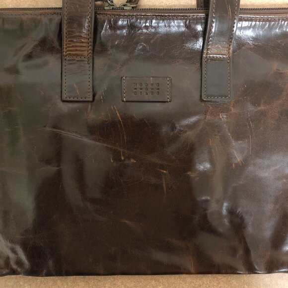 Moore & Giles Slim Portfolio Briefcase Brown Leather NEW with dust bag - Picture 2 of 12